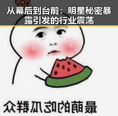 从幕后到台前：明星秘密暴露引发的行业震荡
